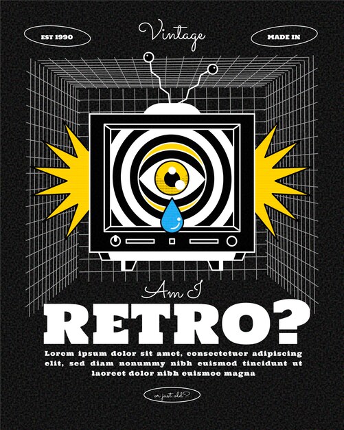 服饰T恤图案插画模板