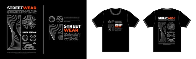 服饰T恤图案插画模板