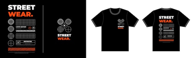 服饰T恤图案插画模板