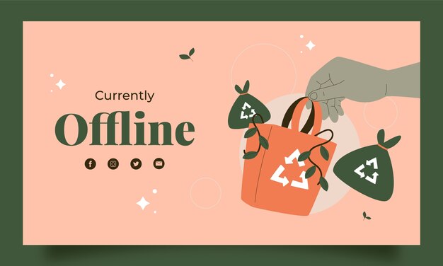 手绘保护环境环保公益模板