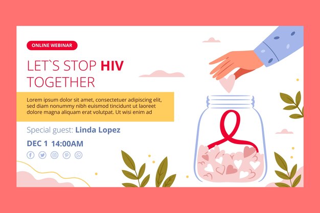 世界艾滋病日模板