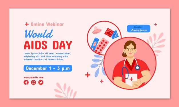 世界艾滋病日模板