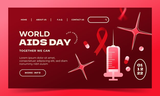 世界艾滋病日模板