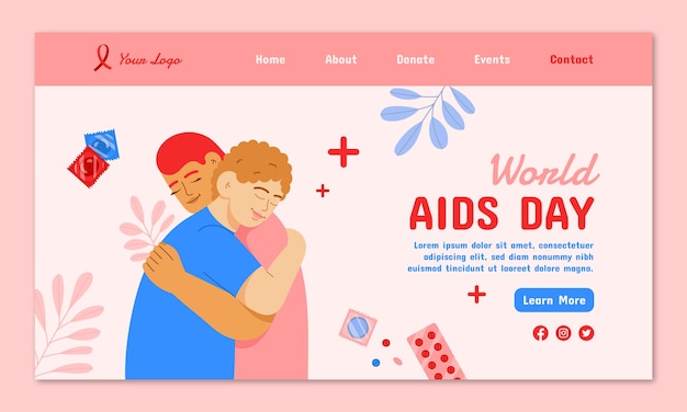 世界艾滋病日模板