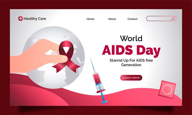 世界艾滋病日模板