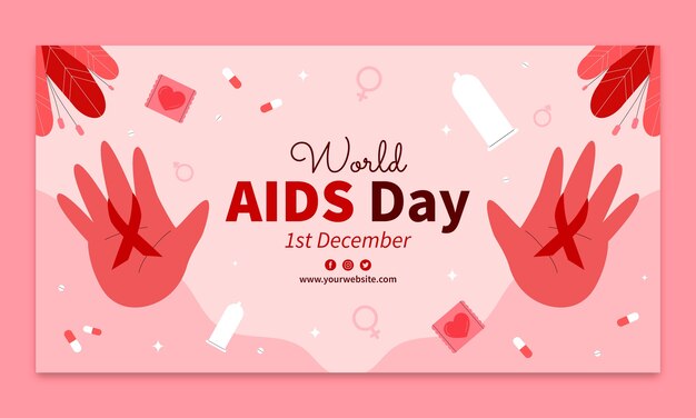 世界艾滋病日模板
