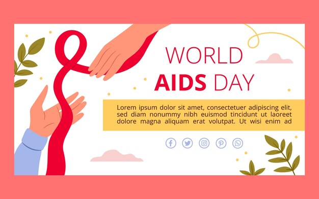 世界艾滋病日模板