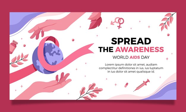 世界艾滋病日模板