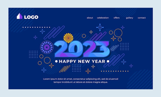 2023新年活动背景模板