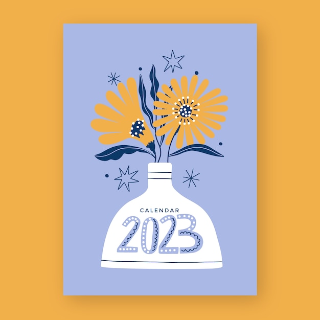 2023年新年贺卡封面插画