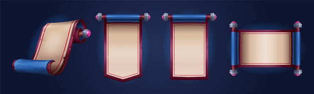 羊皮纸卷轴游戏道具