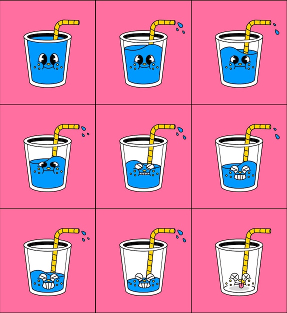 饮料喝水帧动画序列帧