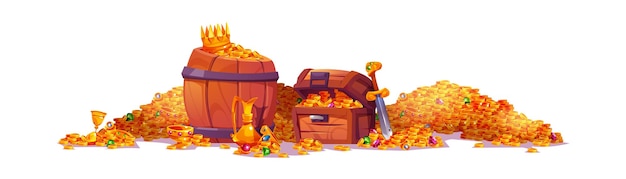 宝藏宝箱金币游戏道具