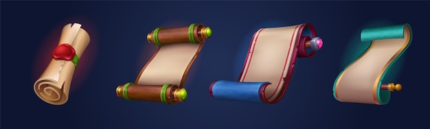 羊皮纸卷轴游戏道具