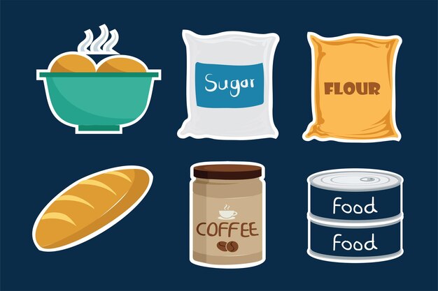 糖咖啡面包面粉