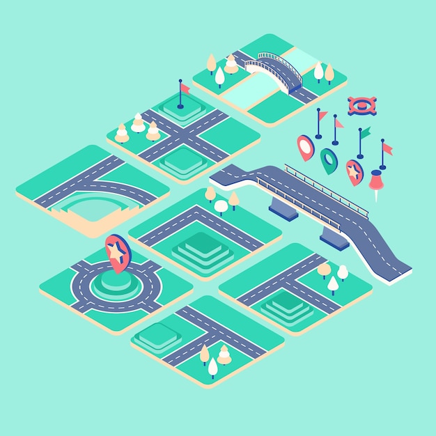 2.5d等距道路桥梁元素