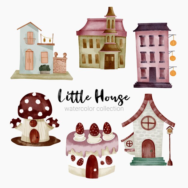 童话幻想房子房屋元素