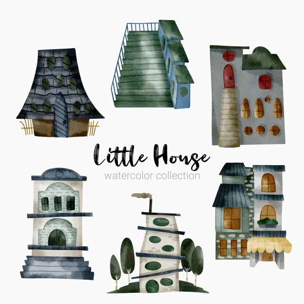 童话幻想房子房屋元素