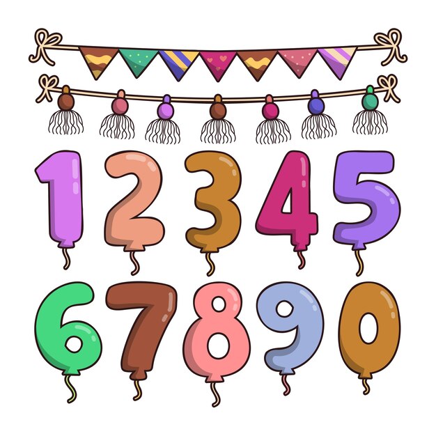 派对装饰气球数字
