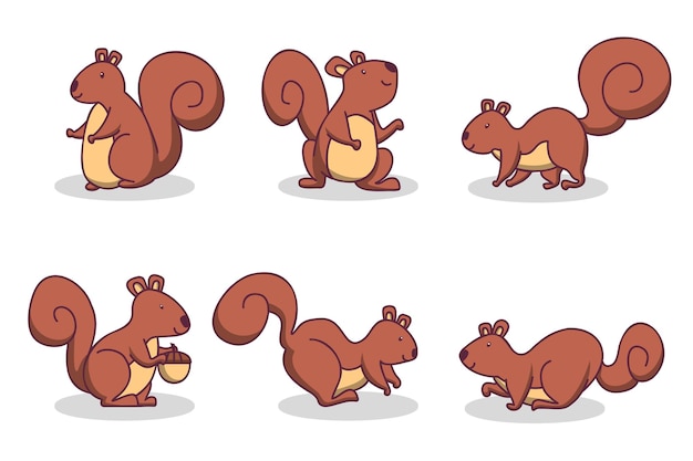 可爱的松树动作