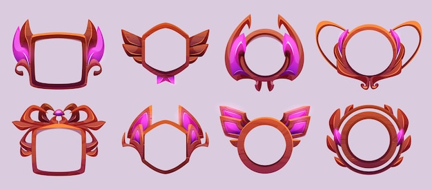 游戏等级边框游戏图标ui