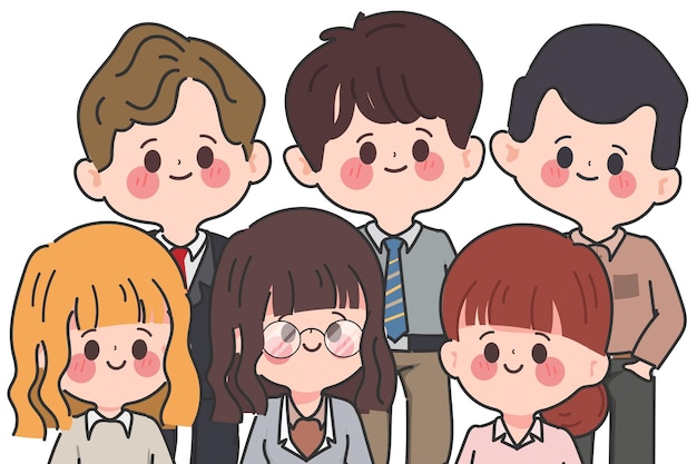 卡通商务人士插画