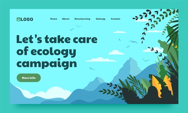 生态环保环境保护植物背景模板