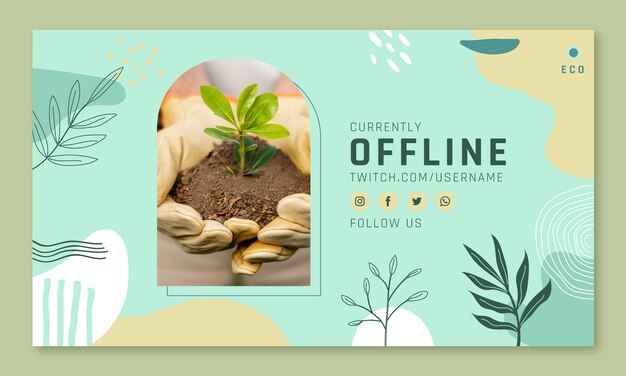 生态环保环境保护植物背景模板