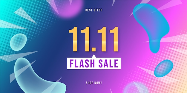 双11双十一购物促销模板