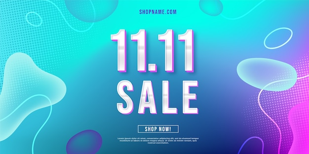 双11双十一购物促销模板