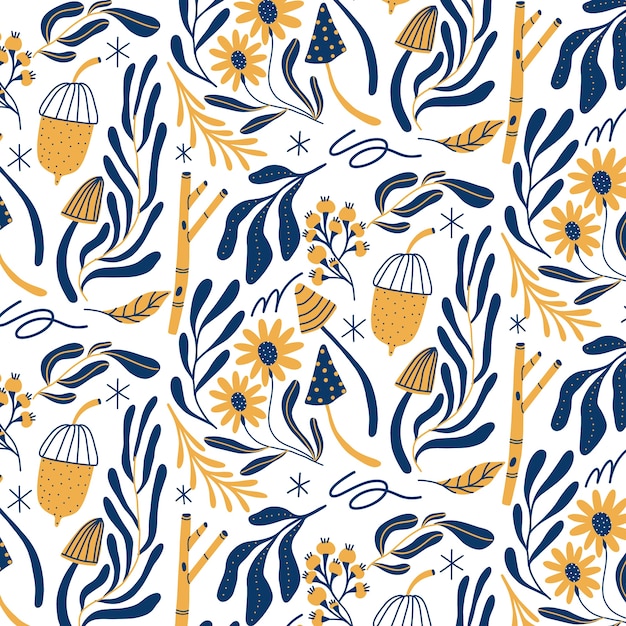 植物花卉花朵无缝壁纸纹理图案花纹