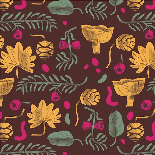 植物花卉花朵无缝壁纸纹理图案花纹