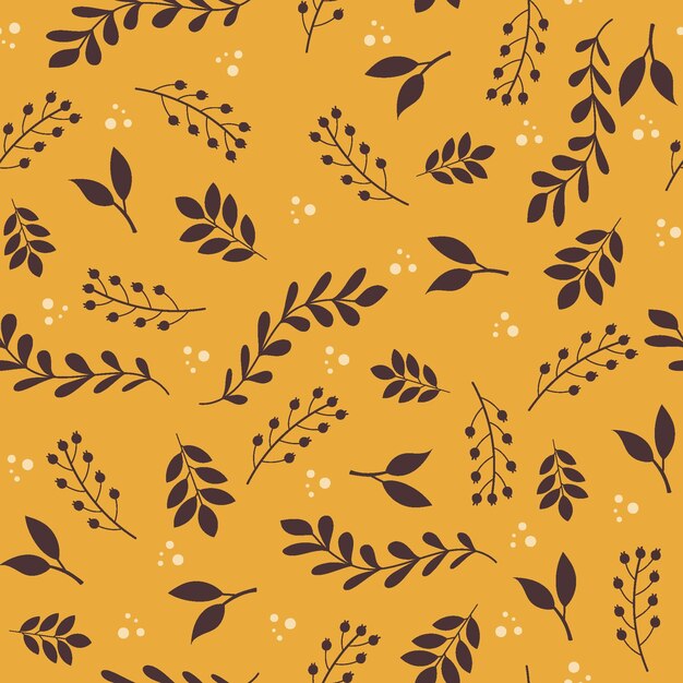 植物叶子无缝壁纸纹理图案花纹