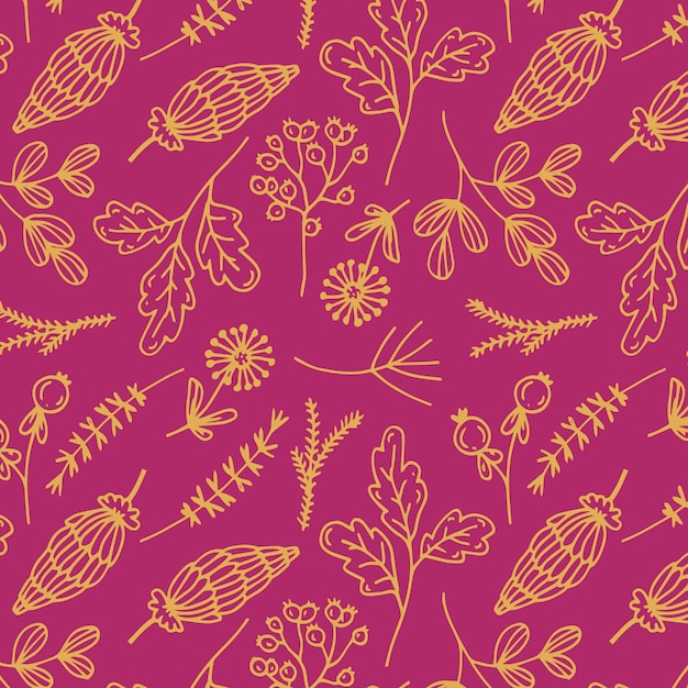 植物叶子无缝壁纸纹理图案花纹