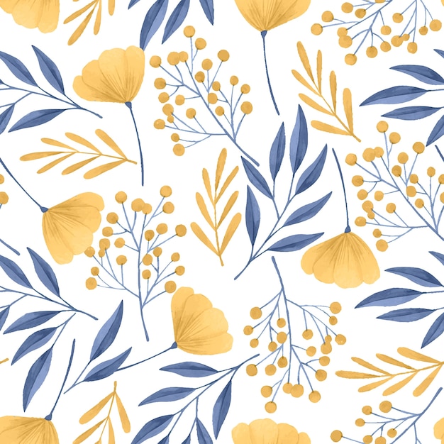 植物叶子无缝壁纸纹理图案花纹