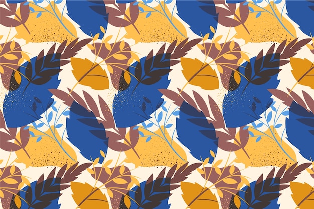 植物叶子无缝壁纸纹理图案花纹