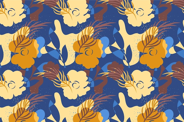 植物叶子无缝壁纸纹理图案花纹