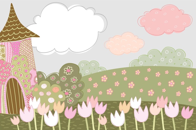 童话儿童简笔画插画