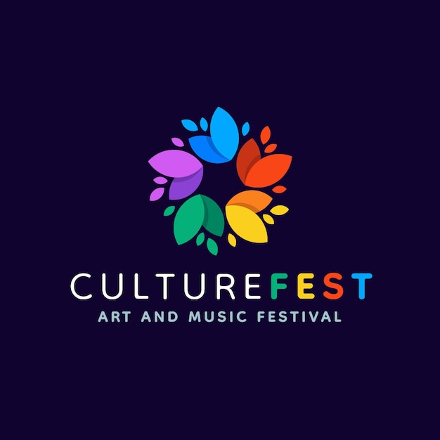 文化艺术汇聚标志logo