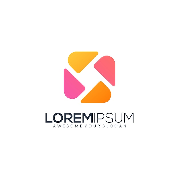 抽象图形标志logo