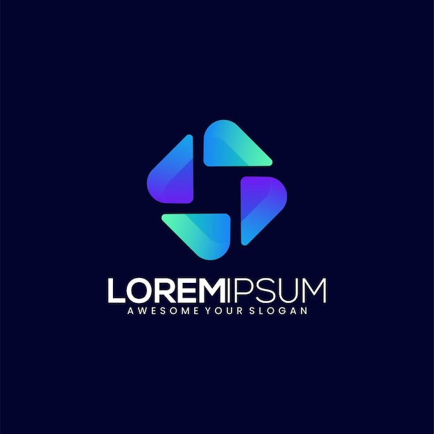 抽象图形标志logo