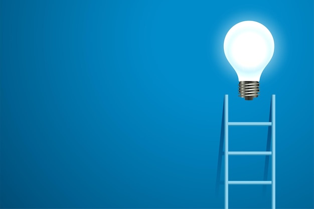 梯子灯泡获得灵感背景