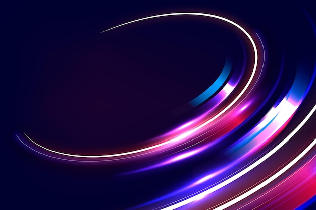 霓虹灯速度感发光背景