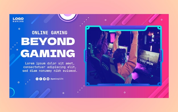 游戏电竞比赛banner横幅模板