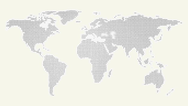 点状世界地图背景