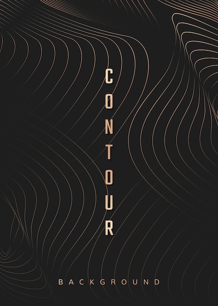 抽象波浪线条背景