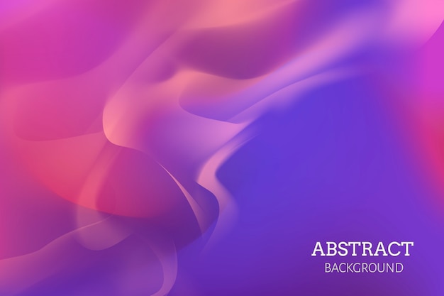 抽象波浪波纹烟雾渐变蓝色粉色背景