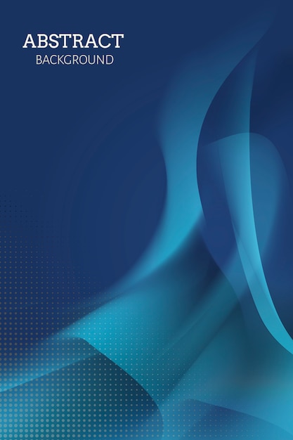 抽象波浪波纹烟雾渐变蓝色背景