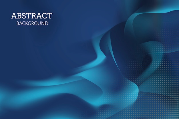 抽象波浪波纹烟雾渐变蓝色背景