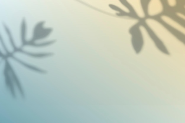 渐变植物投影背景